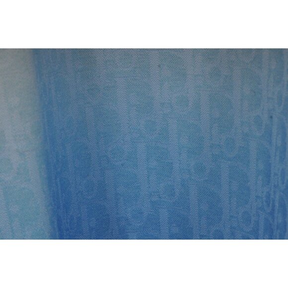 Dior Mens Gradient Oblique Logo T Shirt Medium White Blue Poly Viscose Blend - Picture 8 of 11